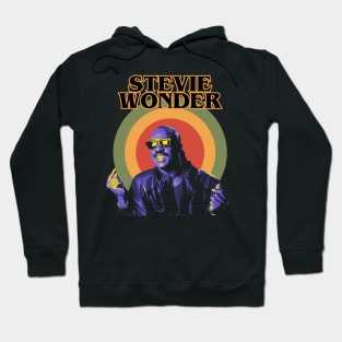 Stevie Wonder Retro Aesthethic Neon Purple Hoodie